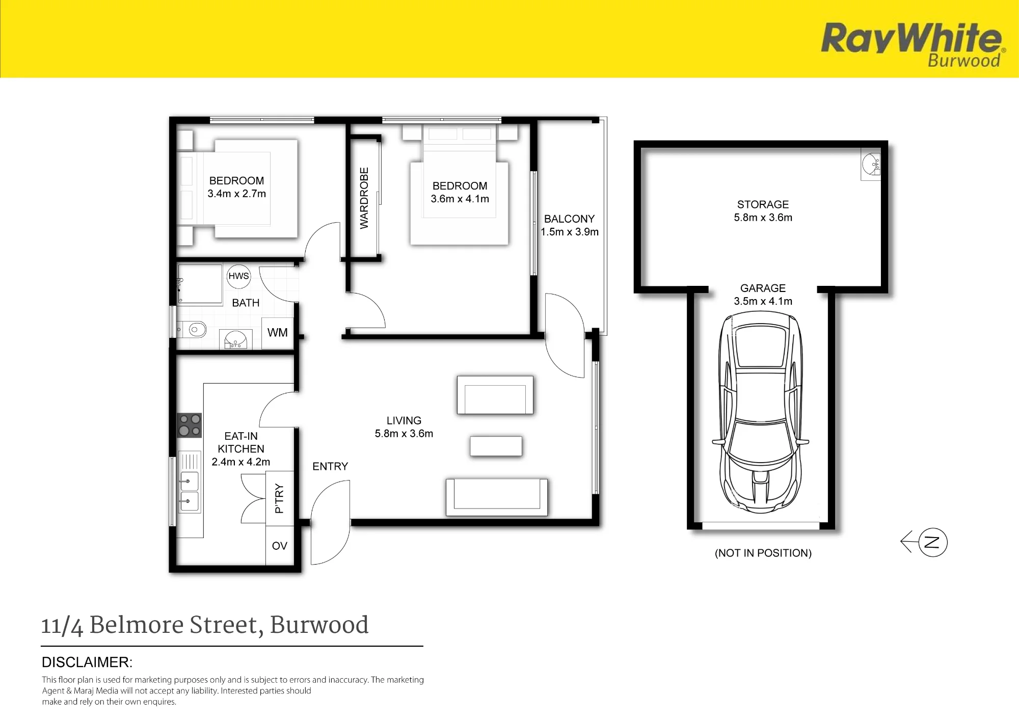 11/4 Belmore Street, Burwood NSW 2134