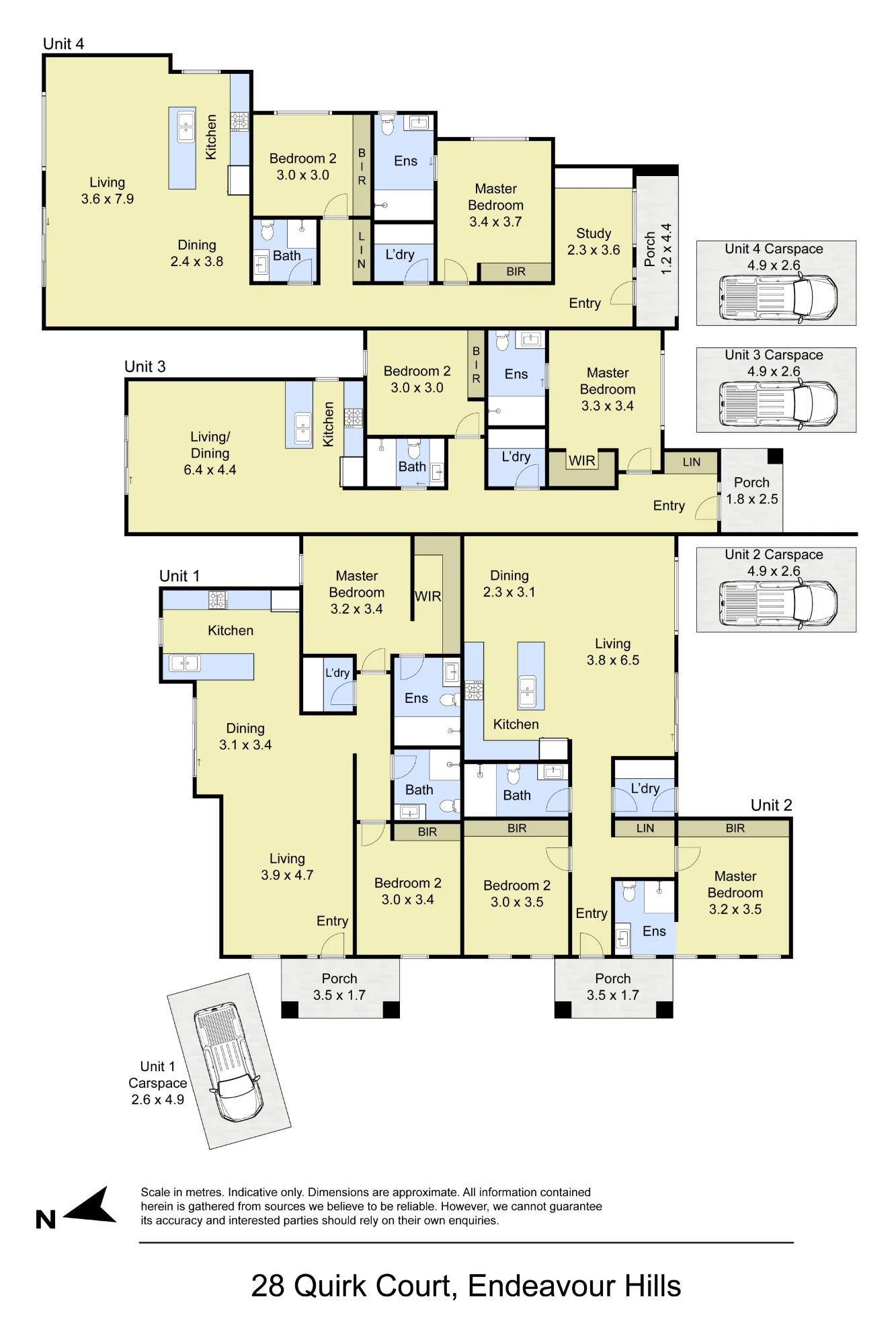 1,2,3,4/28 Quirk Court, Endeavour Hills, Vic 3802