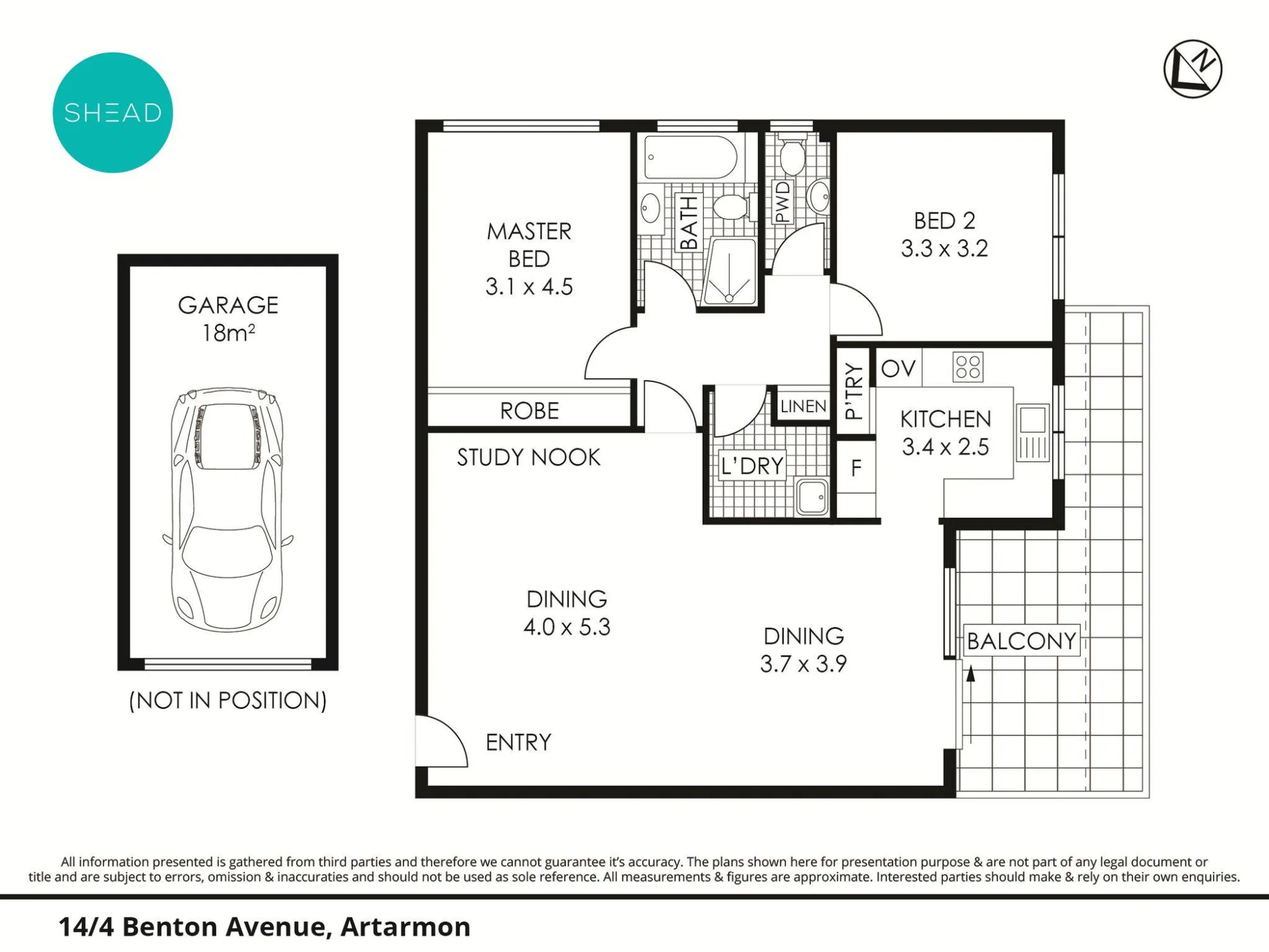 14/4 Benton Avenue, Artarmon, NSW 2064