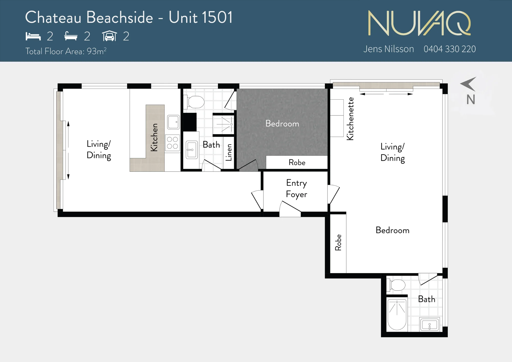 1501/44-52 The Esplanade, Surfers Paradise, Qld 4217