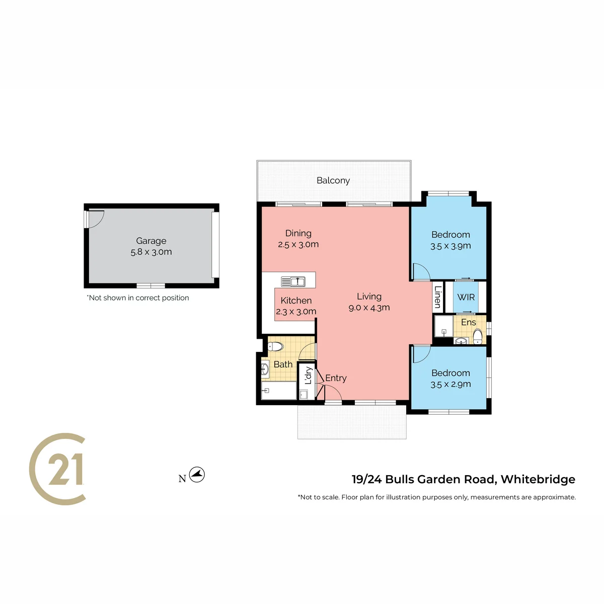 19/24 Bulls Garden Road, Whitebridge, NSW 2290