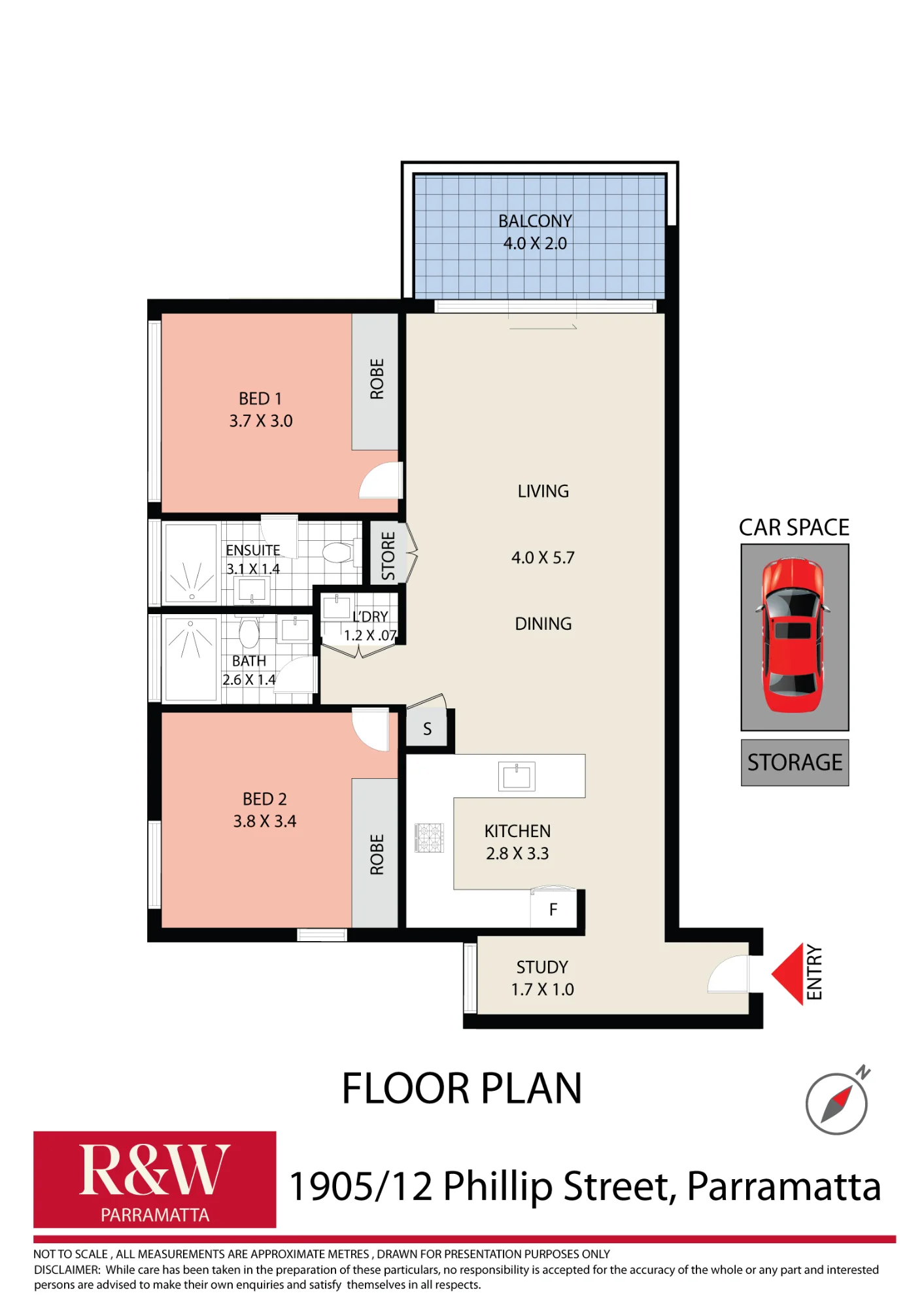 1905/12 Phillip Street, Parramatta, NSW 2150