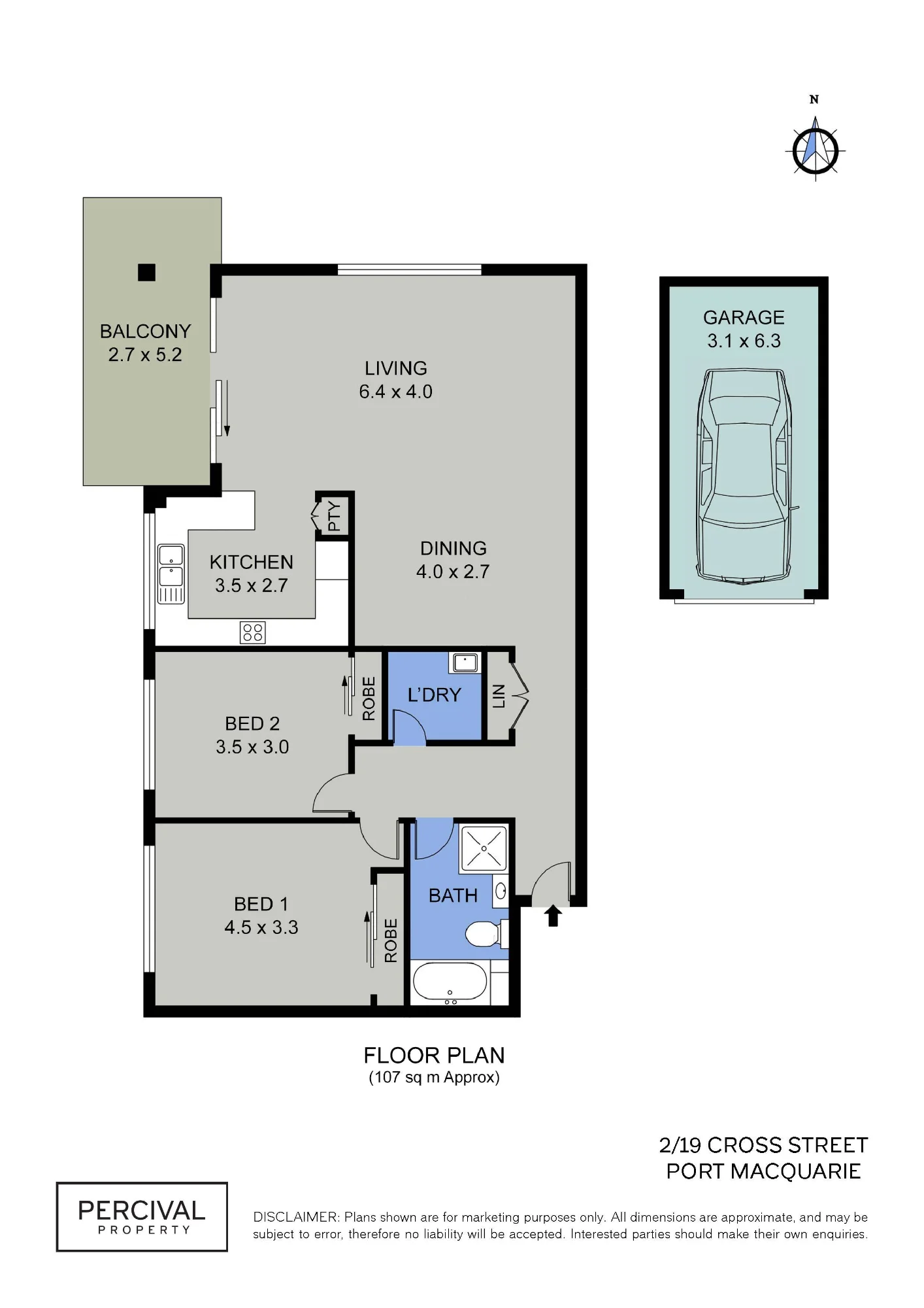 2/19 Cross Street, Port Macquarie, NSW 2444
