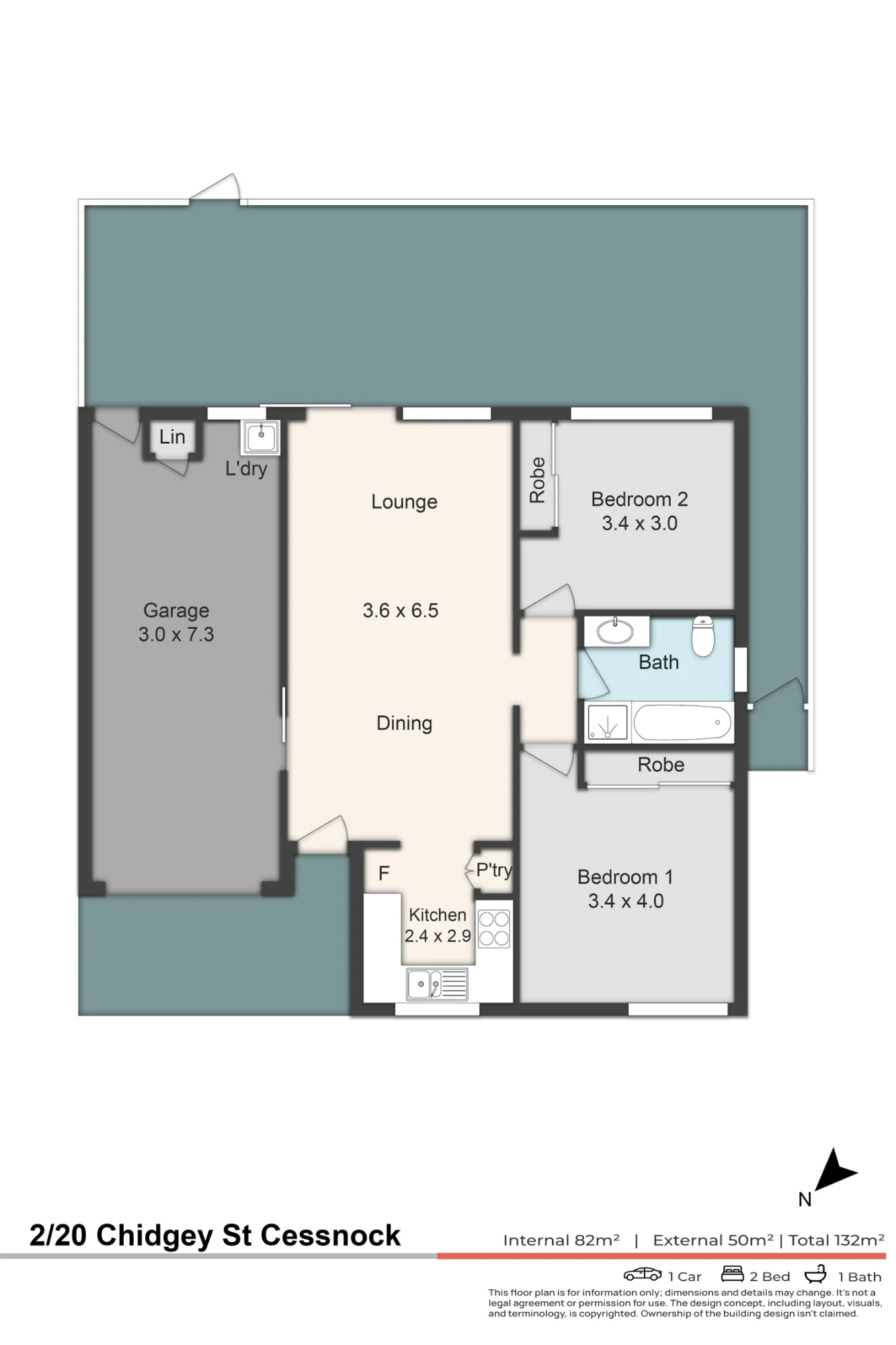 2/20 Chidgey Street, Cessnock, NSW 2325