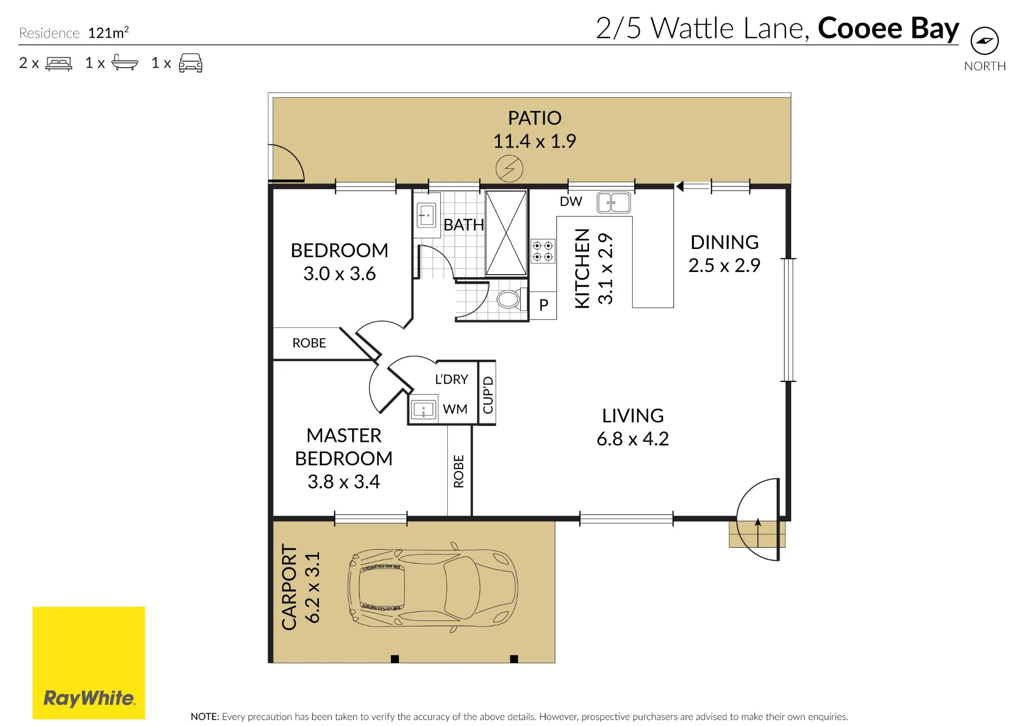 2/5 Wattle Lane, Cooee Bay QLD 4703