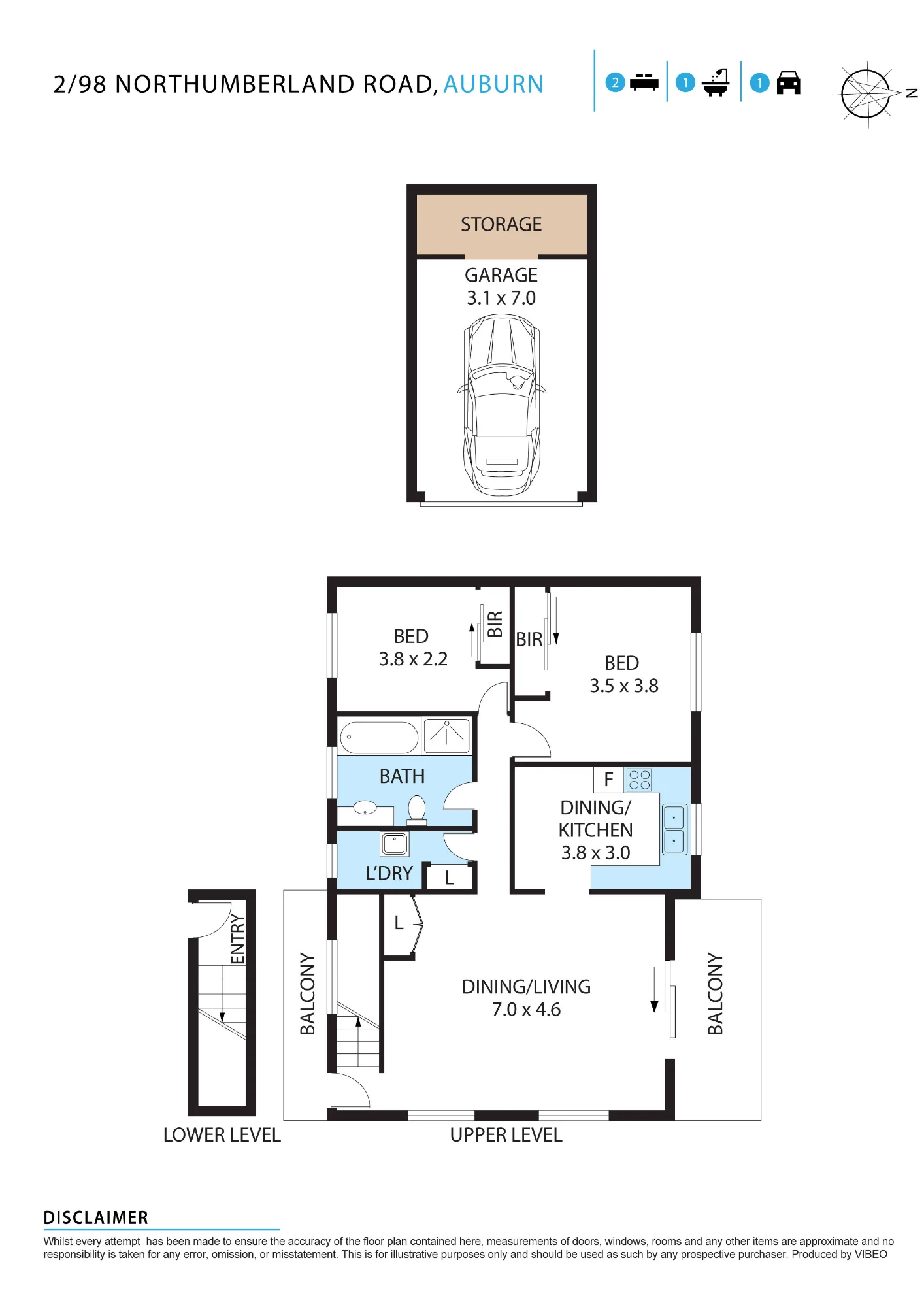 2/98 Northumberland Road, Auburn, NSW 2144