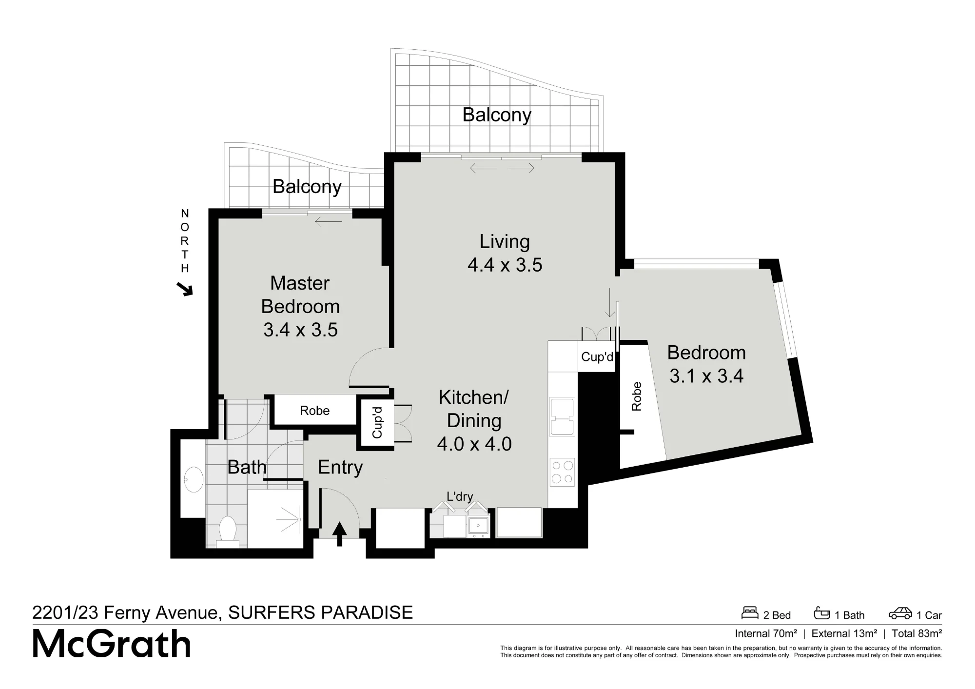 2201/23 Ferny Avenue, Surfers Paradise, Qld 4217