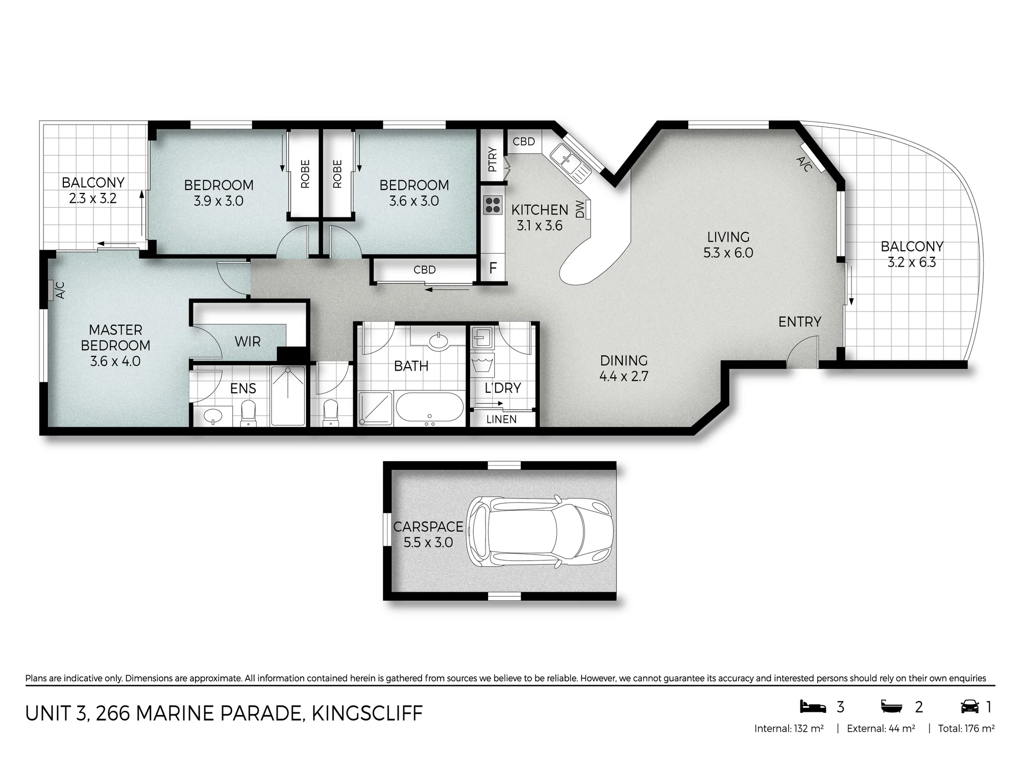 3/266 Marine Parade, Kingscliff, NSW 2487