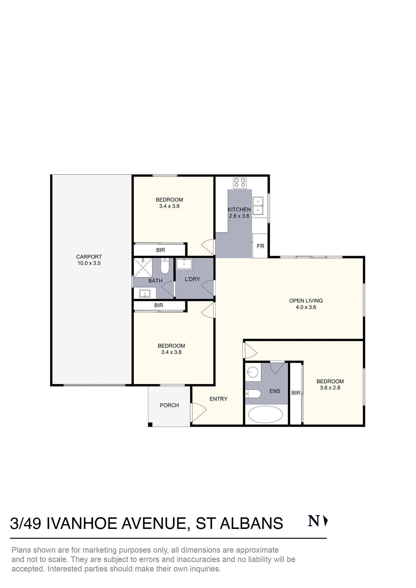 3/49 Ivanhoe Avenue, St Albans, Vic 3021