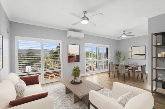 Stylish, Light-Filled Living with Escarpment Views