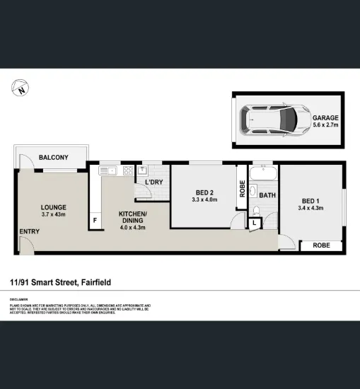 TWO BEDROOMS UNIT IN THE HEART OF FAIRFIELD