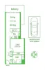 Light-Filled Living with East-Facing Wrap-Around Balcony 