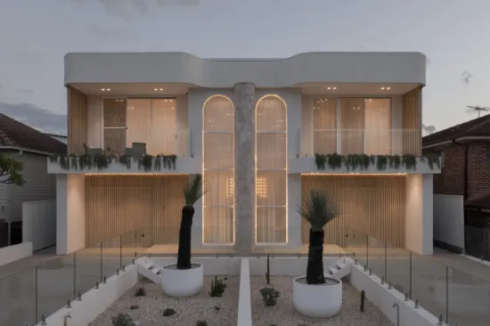 Brand New Architectural Masterpiece with Multiple Living Spaces in a Prime Setting