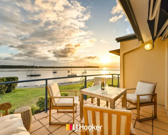 Front-Row River Views with a Relaxed Coastal Feel