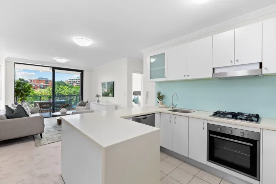 Internal East facing one bedroom apartment + study w/ parking