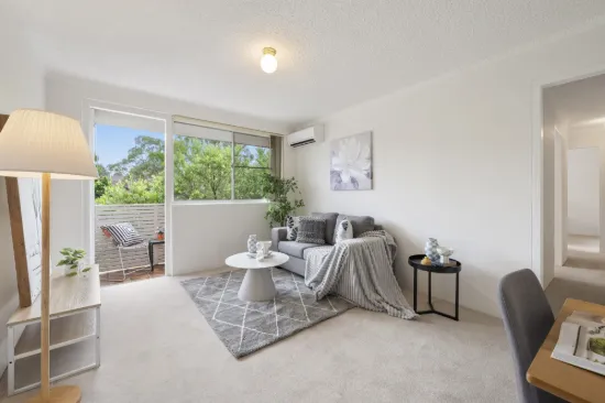 Top floor living with park views and north-facing light.
