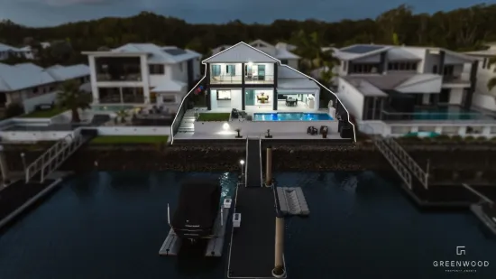 Elite Waterfront Living with Panoramic Serenity Bay Views & Large Pontoon