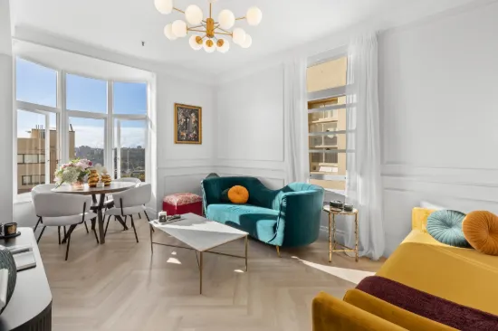 Elegantly Renovated, Bathed In Sun and High Up in 'Francis Hall'
