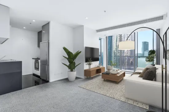 North-Facing Living with City Skyline Outlooks