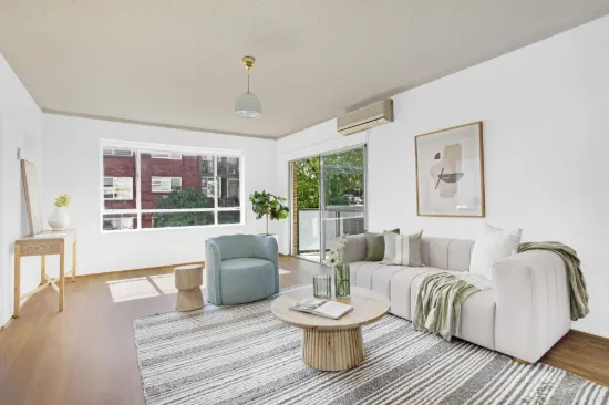Spacious, light-filled, house like living metres to rail
