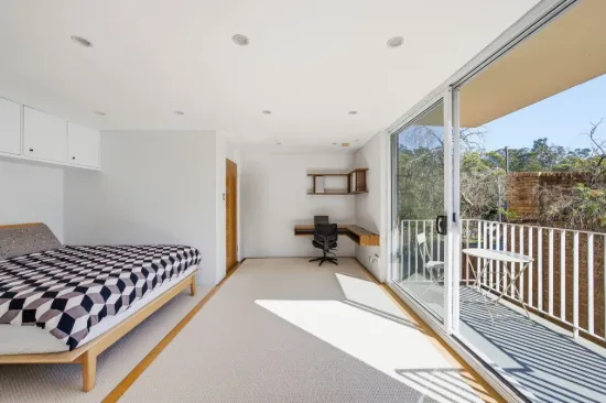 North Facing Coastal Studio with a Private Balcony