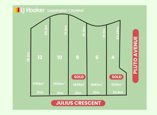 Spacious Residential Lots - 1531sqm - 1922sqm