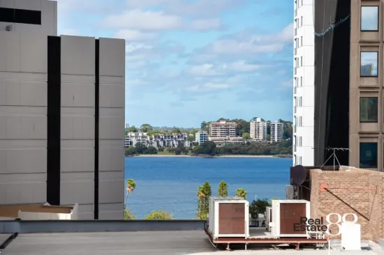 City Sanctuary in DOMUS - Private Balcony with Swan River Glimpses