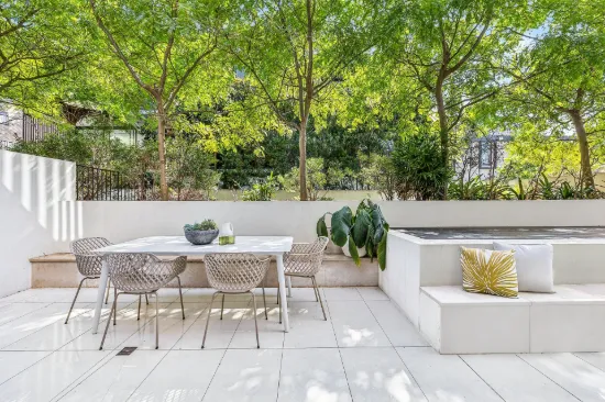 North facing sunlit ground floor oasis