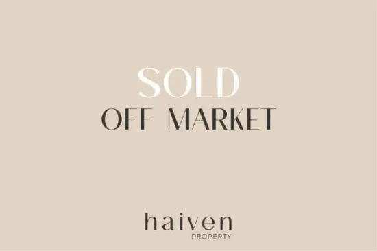SOLD OFF MARKET WITH THE HUGHES GROUP