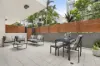 Oversized courtyard apartment in secure modern complex