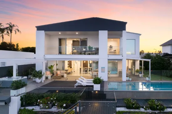 Contemporary Family Entertainer with Captivating Main River Views
