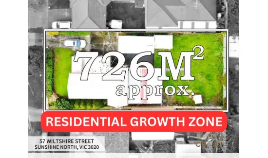 726M2 (APPROX) RESIDENTIAL GROWTH ZONE - SUNSHINE NORTH