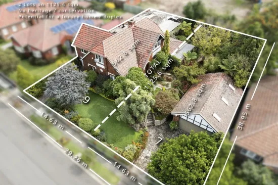 Enchanting garden estate on 1,149sqm with an indoor pool and sunroom | No heritage or conservation - Build two new homes/duplexes STCA