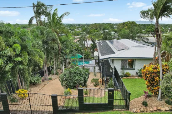 Elevated family home with pool and versatile living