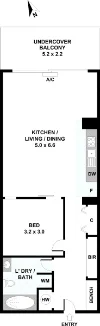 104/465 Macaulay Road, Kensington, Vic 3031-Floorplan