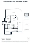 1105/338 Kings Way, South Melbourne, Vic 3205-Floorplan