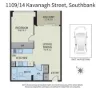 1109/14 Kavanagh Street, Southbank, Vic 3006-Floorplan