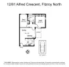 12/81 Alfred Crescent, Fitzroy North, Vic 3068-Floorplan