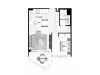 1207/160 Logan Road, Woolloongabba, Qld 4102-Floorplan