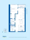 1302/81 City Road, Southbank, Vic 3006-Floorplan