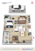 1302E/888  Collins Street, Docklands, Vic 3008-Floorplan