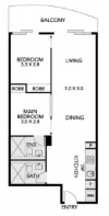 1612/555 Swanston Street, Carlton, Vic 3053-Floorplan