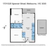 1701/220 Spencer Street, Melbourne VIC 3000-Floorplan