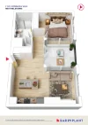 210/10 Wominjeka Walk, West Melbourne, Vic 3003-Floorplan