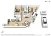 2501/63 Whiteman Street, Southbank, Vic 3006-Floorplan