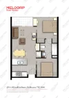 2504/8 Franklin Street, Melbourne, Vic 3000-Floorplan