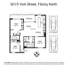 301/3 York Street, Fitzroy North, Vic 3068-Floorplan