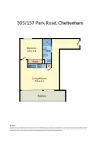 305/157 Park Road, Cheltenham VIC 3192-Floorplan