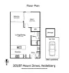 305/87 Mount Street, Heidelberg, Vic 3084-Floorplan