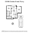 306/96 Charles Street, Fitzroy, Vic 3065-Floorplan